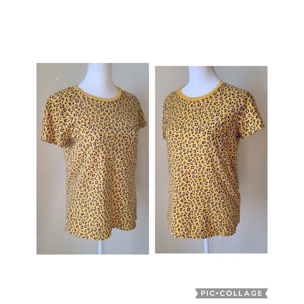 Levi's Leopard Print Tee Shirt T-Shirt XS Perfect Pocket Short Sleeves‎ Casual - Picture 4 of 10